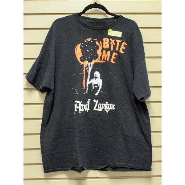 AVRIL LAVIGNE BITE ME CONCERT SHIRT 2XL