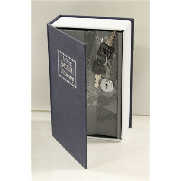 HIDDEN BOOK SAFE WITH KEYS