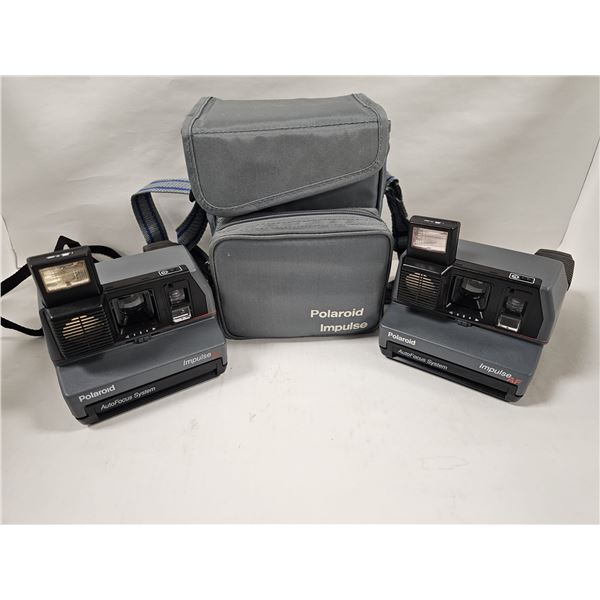 LOT OF 2- VINTAGE POLAROID IMPULSE AF CAMERAS