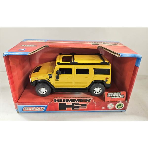 NIB BUDDY L- HUMMER H2; YELLOW