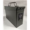 Image 1 : METAL CIGAR CASE "AMMO BOX"; HOLDS 36 CIGARS
