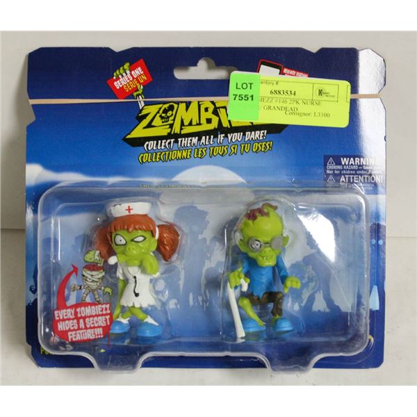 NIB ZOMBIEZZ #146 2PK NURSE MOULDER/ GRANDEAD