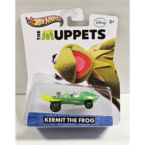 NIB "THE MUPPETS" HOTWHEELS; KERMIT THE FROG