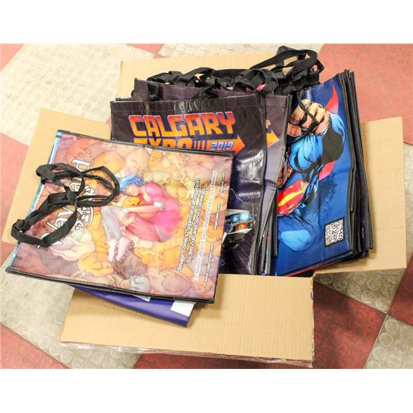 BOX W/ 18 LARGE CALGARY COMIC & ENTERTAINMENT