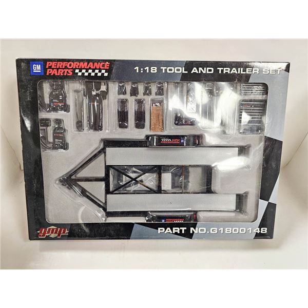NIB GMP 1/18 SCALE GM TOOL & TRAILER SET