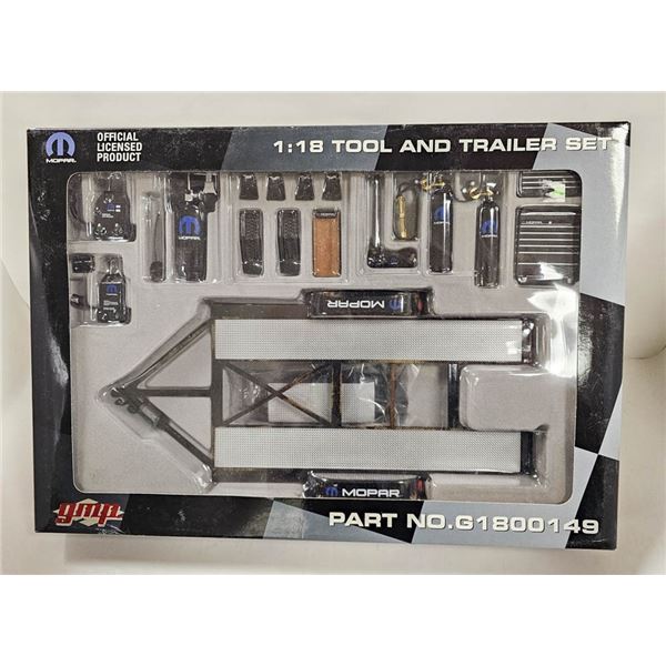 NIB GMP 1/18 SCALE MOPAR TOOL & TRAILER SET