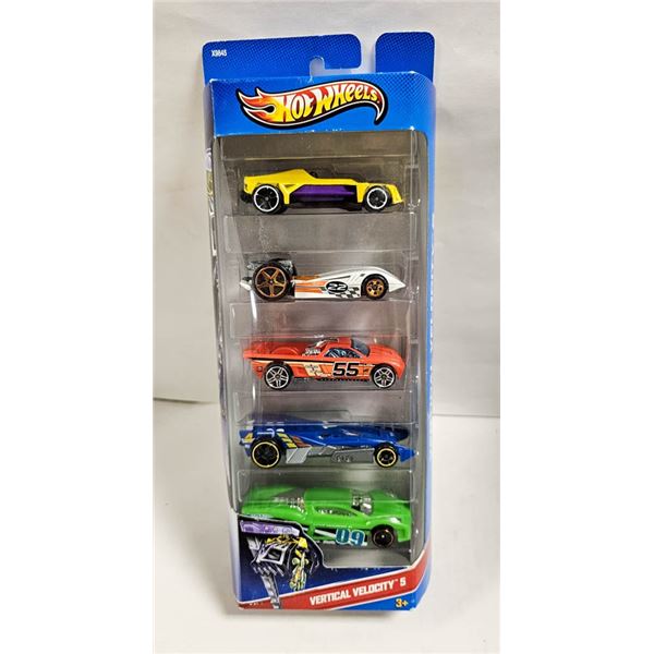 NIB HOTWHEELS 5PK; VERTICAL VELOCITY 5