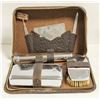 Image 1 : 1940'S ANTIQUE GROOMING/ SHAVING KIT IN LEATHER