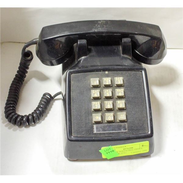 VINTAGE TOUCH DIAL OFFICE PHONE (BLACK)