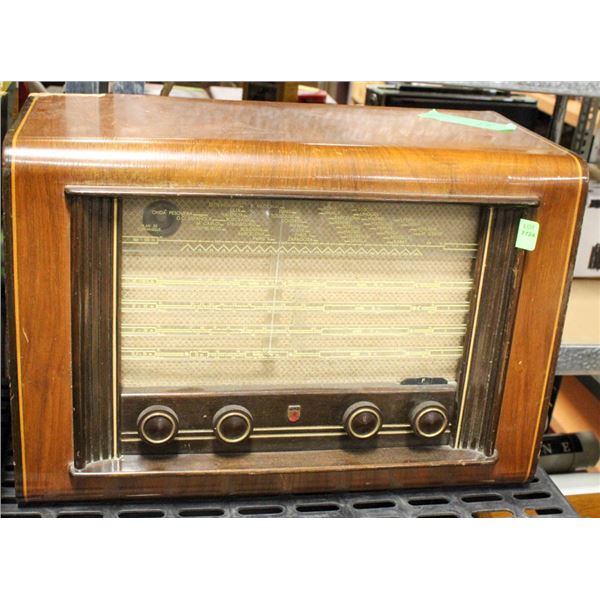 ANTIQUE PHILLIPS MANTLE TOP RADIO