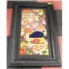 Image 1 : VINTAGE FRAME WITH FLOWER ART 32" X 40'