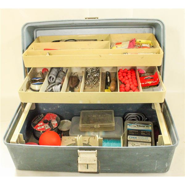 TACKLE BOX FULL OF FISHING GEAR