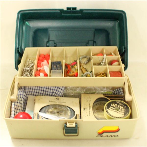 TACKLE BOX FULL OF FISHING GEAR