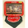 Image 1 : COCA-COLA TRAY AND TABLE RUNNER