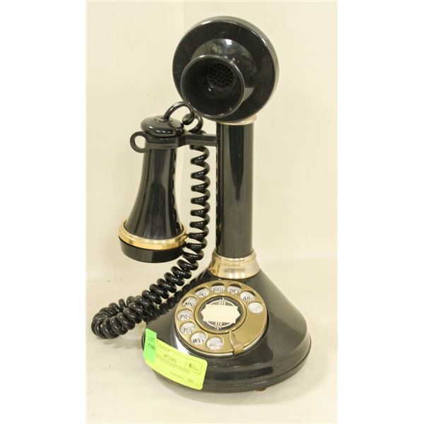 CANDLESTICK ROTARY PHONE