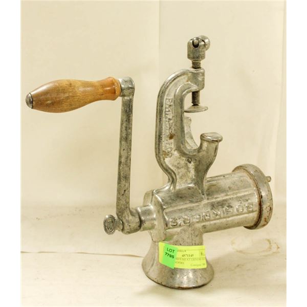 EARLY 1900'S MEAT GRINDER- MADE BY BOLINDERS