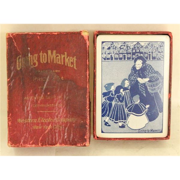 1915 - GOING TO THE MARKET CARD GAME MADE BY THE