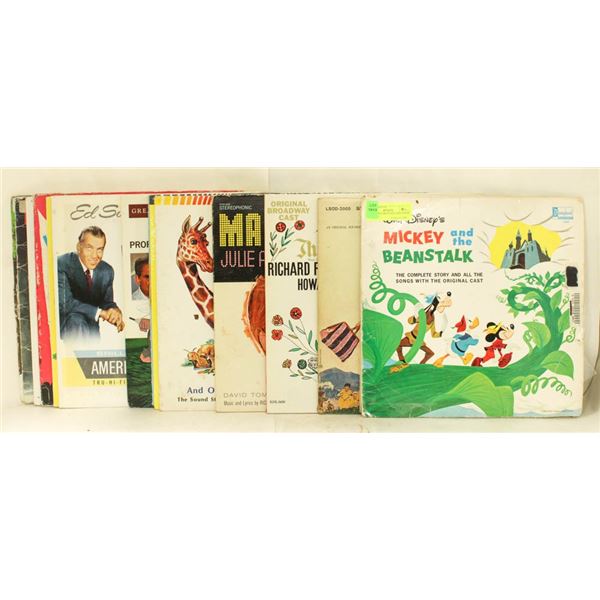 LOT OF CHILDRENS RECORDS FROM THE 1960'S