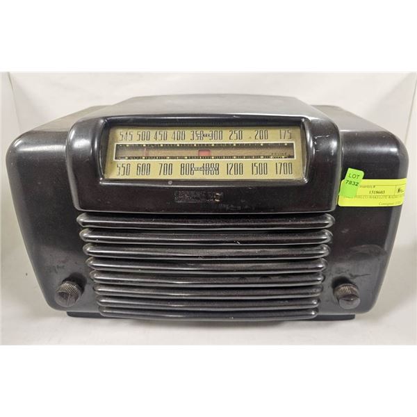 1940S PHILCO BAKELITE RADIO AS IS