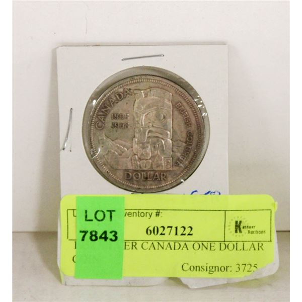 1958 SILVER CANADA ONE DOLLAR COIN