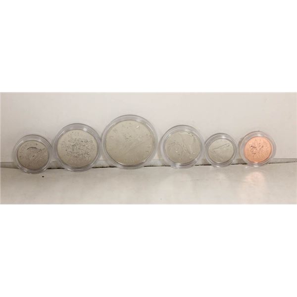 1986 CANADA SPECIMEN COINS IN CASES