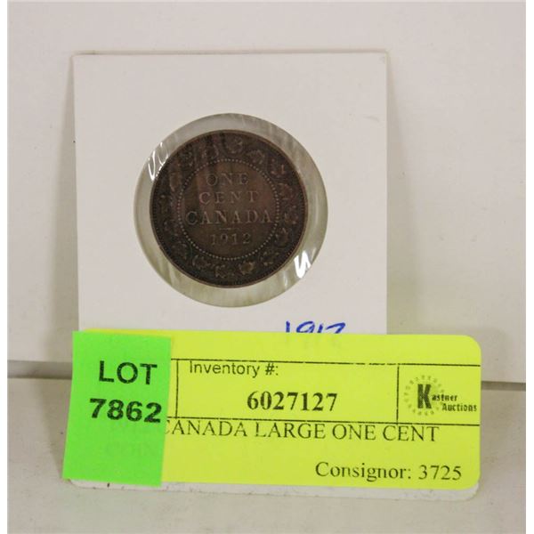 1912 CANADA LARGE ONE CENT COIN