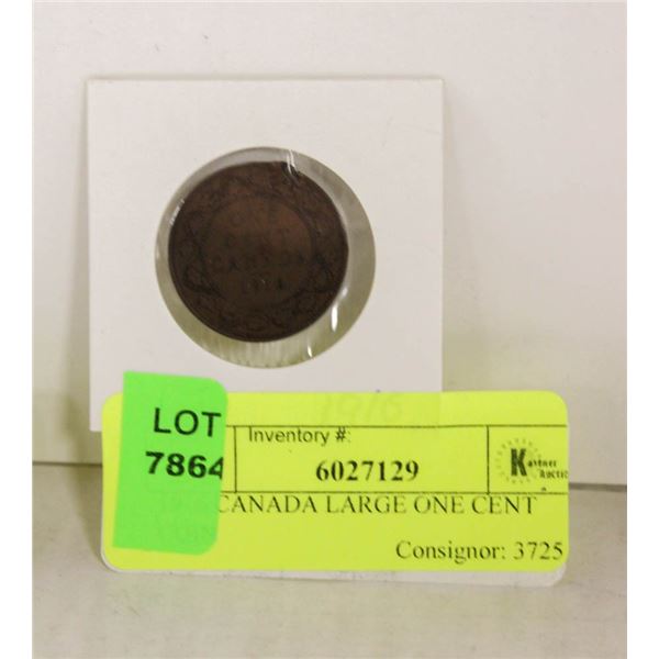 1916 CANADA LARGE ONE CENT COIN