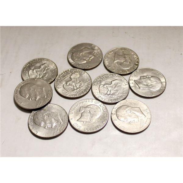 LOT OF 10 VINTAGE US DOLLAR COINS