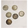 Image 1 : LOT OF 6 SILVER 1900’s CANADA DIMES