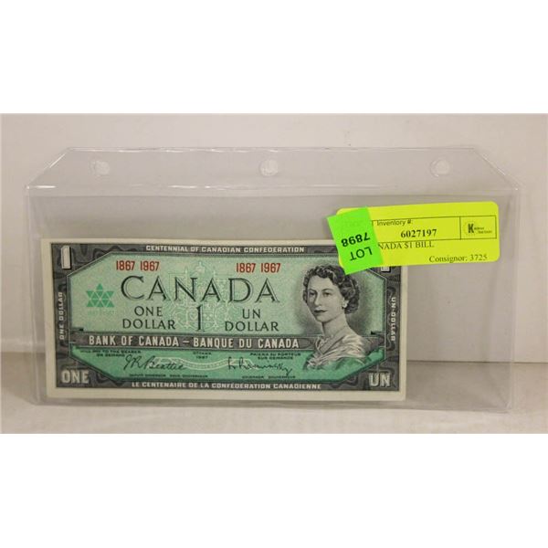 1967 CANADA $1 BILL