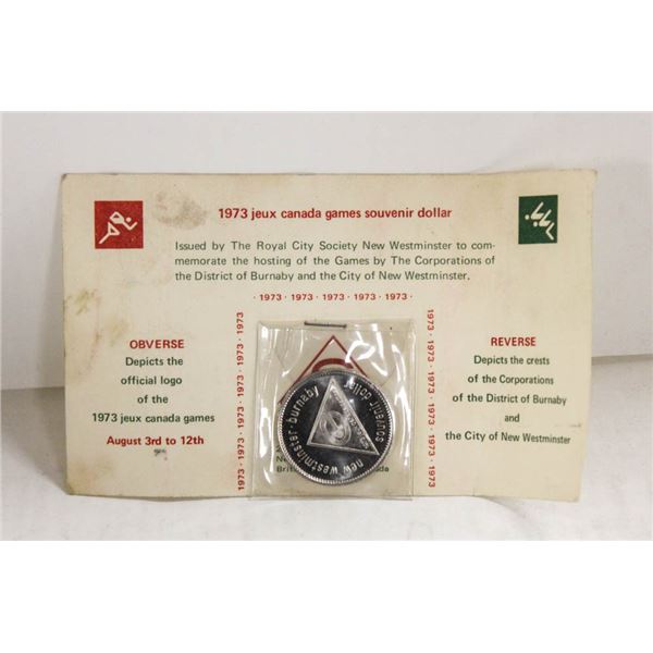 1973 CANADA GAMES SOUVENIR DOLLAR