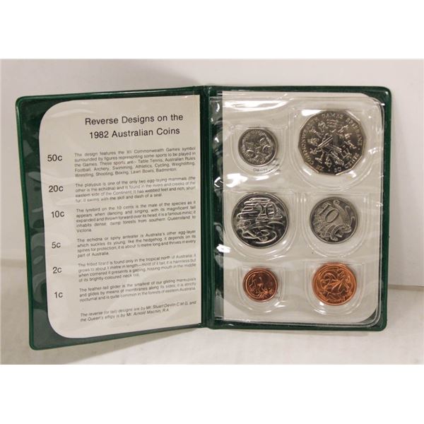 1982 AUSTRALIA COMMONWEALTH GAMES COIN SET