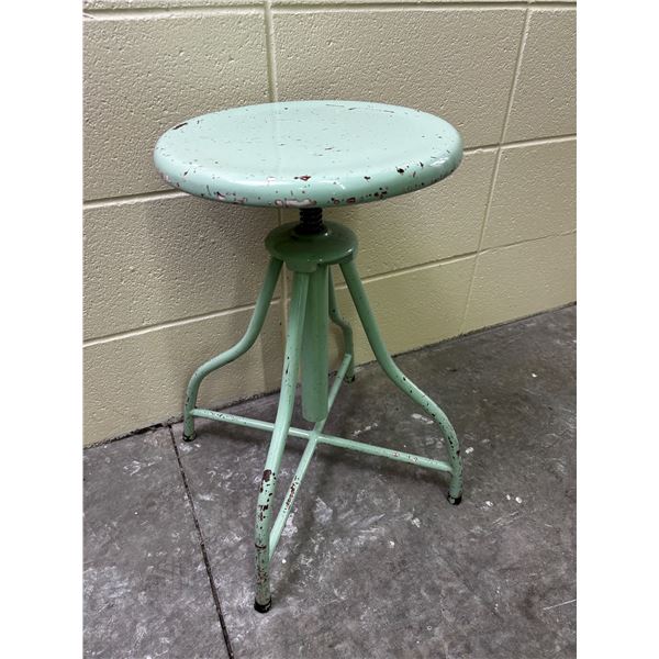 VIntage Teal Stool