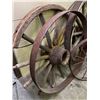 Image 3 : Wooden and Metal Wagon Wheels