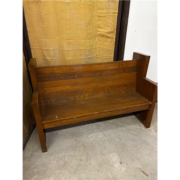 Wooden Church Pew