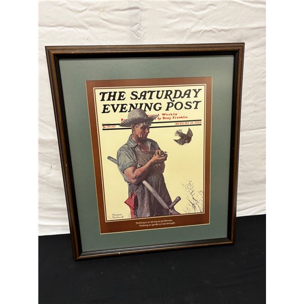 Framed Norman Rockwell Poster