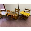 Image 1 : Vintage Wooden School Desks