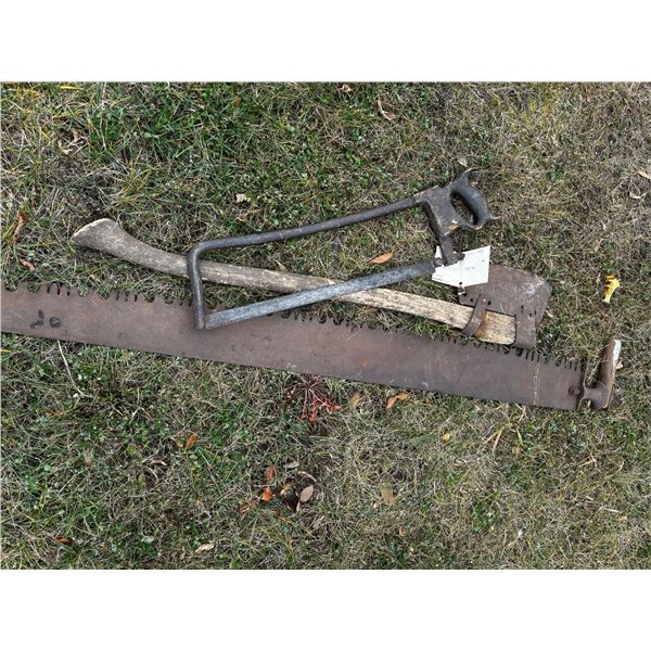 Vintage Saws and Axe