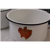 Image 2 : (2) Enamel Pots w/ Handles 4" x 7", Florida Panthers Flask, Sweet Feeder