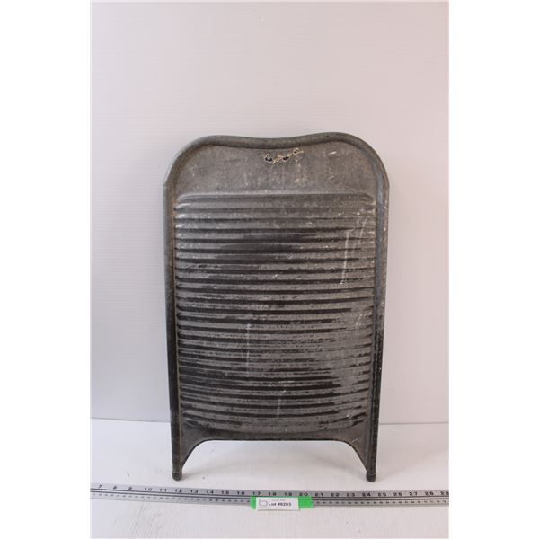 Vintage Galvanized Steel Washboard 22" x 13"