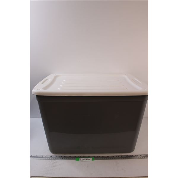 *Storage Tote w/ Rollers & Lid