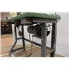Image 4 : *Nakajima 280L Upholstery Sewing Machine Table w/Belt, Sewing Container w/Contents - 48" x 18" x 21"