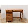 Image 1 : * Palliser Wood Four Drawer Desk - 39" x 30" x 21" - Some Wear, as Pictured