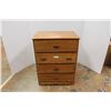 Image 1 : * Four Drawer Tallboy Dresser - 27" x 17" x 36" - Some Wear as Pictured
