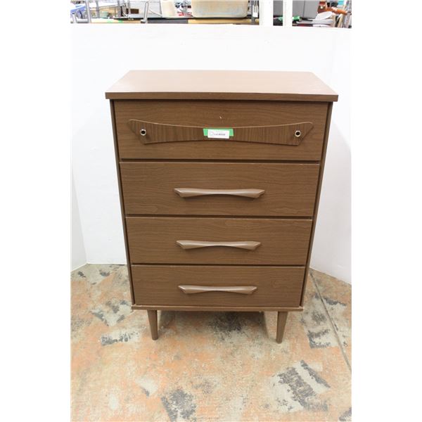 * MCM Four Drawer Tallboy - 28" x 16" x 42" - Some Wear