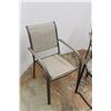 Image 2 : * (2) Patio Chairs & Glass Top End Table - 20" x 21" - Some Wear