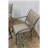 Image 3 : * (2) Patio Chairs & Glass Top End Table - 20" x 21" - Some Wear