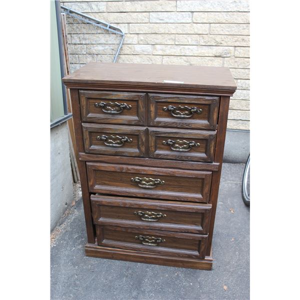 ** Five Drawer Dresser - Some Damage - 17" x 33" x 48"
