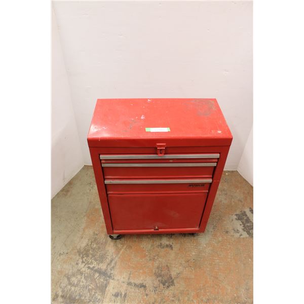 * Waterloo Red Tool Box On Castors - 22" x 12" x 32"