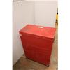 Image 7 : * Waterloo Red Tool Box On Castors - 22" x 12" x 32"